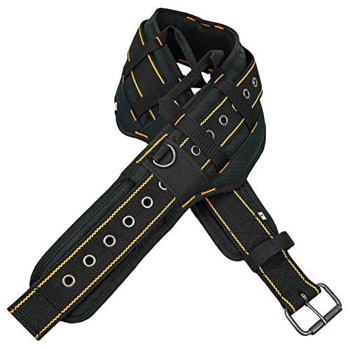 MELOTOUGH Magnetic Suspenders Tool Belt Suspenders + Padded Tool Belt with handle strap Construction Work Belt with D ring to hook