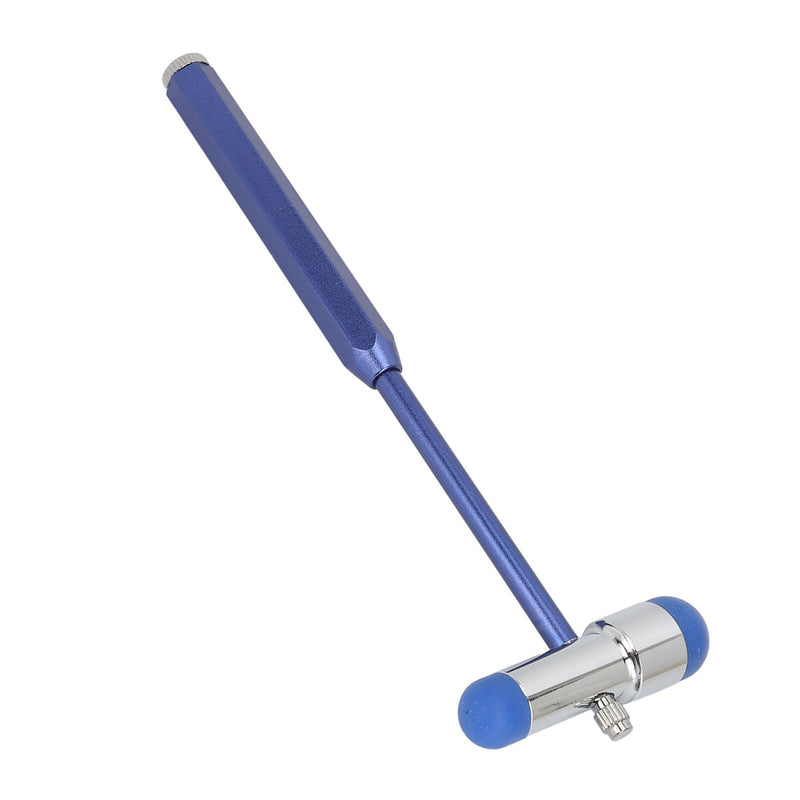 Fyearfly Neurological Reflex Hammer, Tromner Reflex Hammer Made of Aluminum Alloy, Neurological Reflex Diagnostic Hammer with Humanized Handle for Reflex Tests (Blue)
