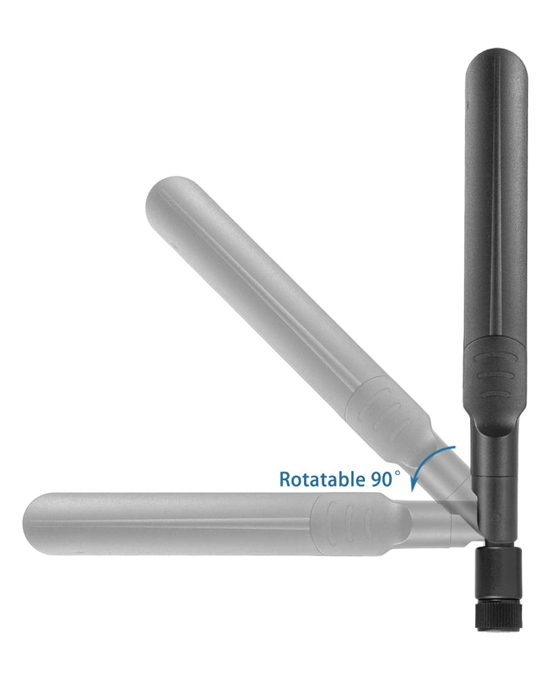 2PCS Dual Band WiFi Antenna 2.4GHz 5GHz 5.8GHz Antenna RP-SMA Male Antenna 8dBi 15cm/6in for Wireless Router Wireless Network Card USB Adapter 2pcs