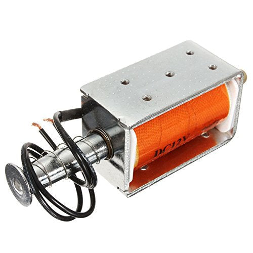 EsportsMJJ DC 12V 35mm Long Stroke Push Pull Magnetic Small Electromagnetic Electric Magnet