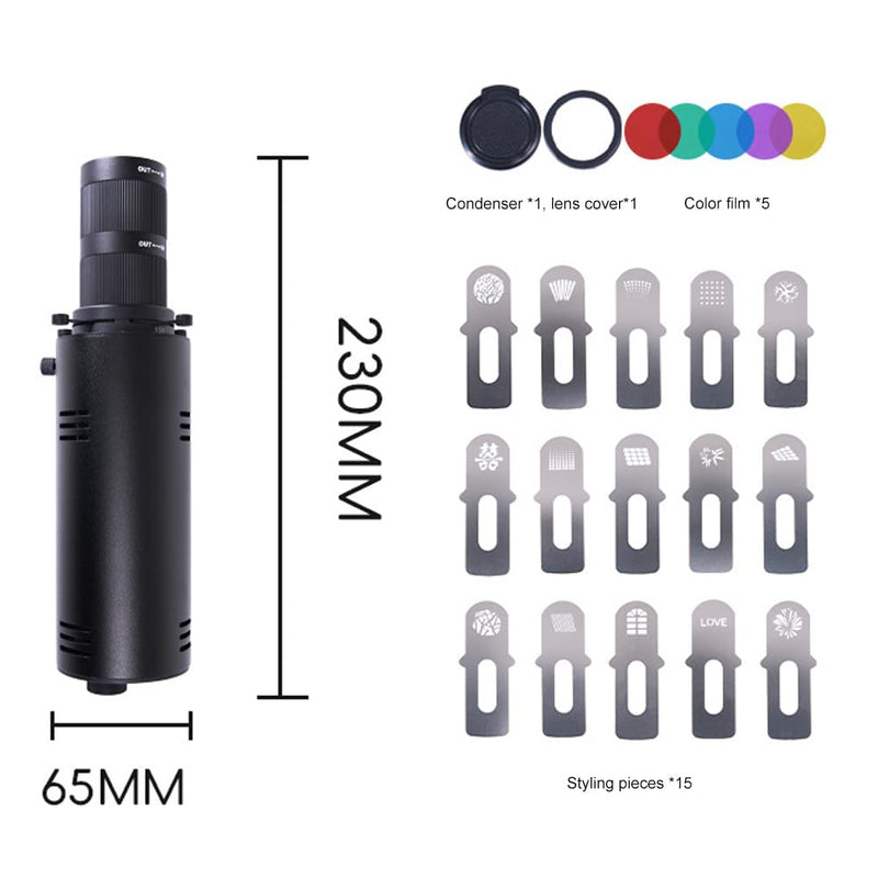 S20 Lighting Shape Colorful Shooting Professional GOBO Proiector Light Photo Studio Accessories snoot