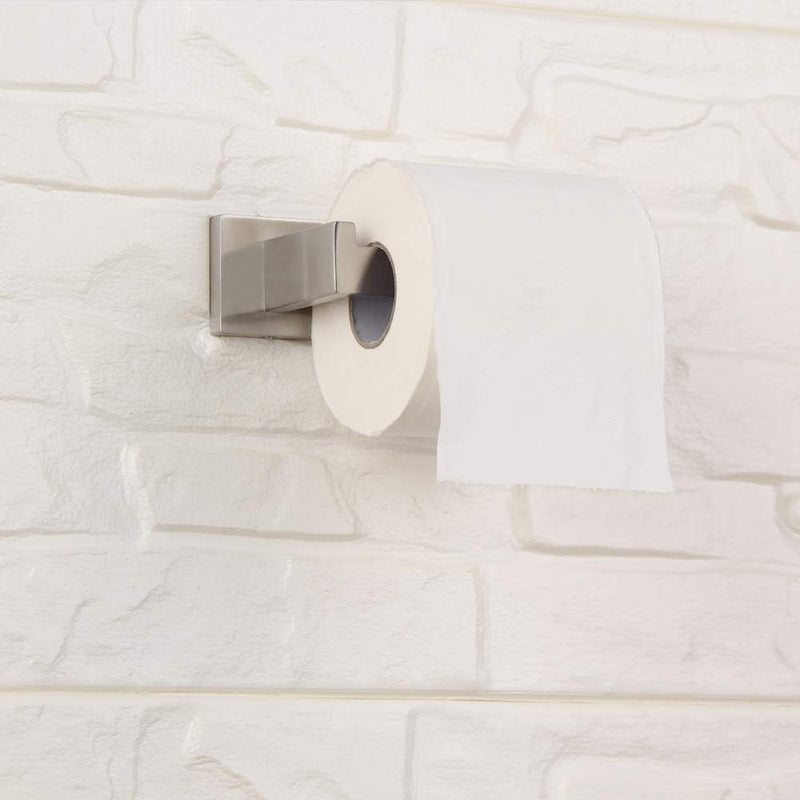 GERZWY Bathroom Hardware Accessories Sets SUS304 Stainless Steel Bath Shower Set 3-Pieces(Robe Hook Toilet Paper Holder Towel Ring) Brushed Finish Contemporary Style FG16567-3LS
