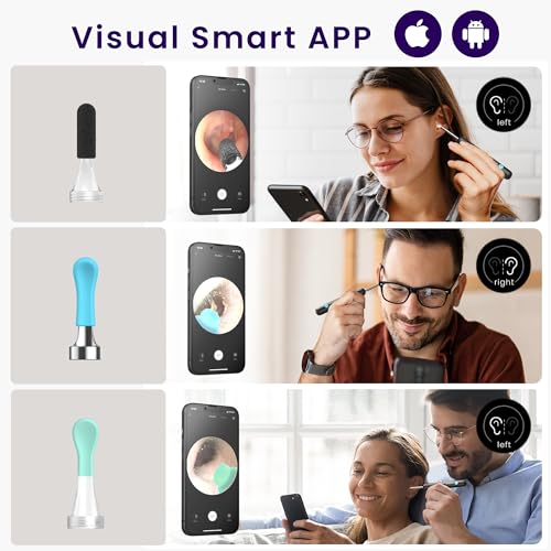 Bebird Ear Wax Remover Otoscope R1, 1080P HD Ear Cleaner with Camera, Otoscope with Light, Wide Angle Otoscope IP67 Waterproof Ear Cleaner for Adults, Children, iOS, Android