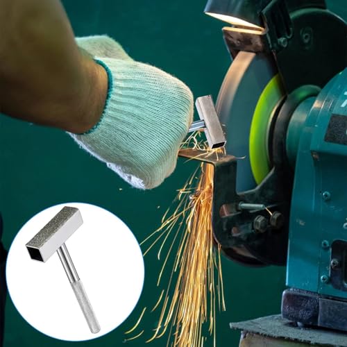 Anhoer 3-Piece Set Grinding Discs Dresser Sharpening Stone Cutter Dressing Tools for Diamonds Diamond Grinding Wheel Dresser 45 x 10 mm for Grinding Deburring Discs Silver | Steintrimmer Abrichtwerkzeuge für Diamanten Diamant-Schleifscheibe Dresser zum...