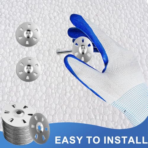500Pc Foam Board Fasteners Washers for Screws 304 Stainless Steel 1-1/8 in 500PCS