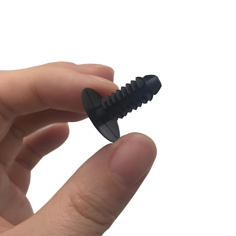 ELK 1" Vapor Barrier Fasteners for Crawl Space Encapsulation and Automotive Repairs - Secure Moisture Barriers with Precision Dimensions and Effortless Installation (Black, 100 Pack) 100 Pack (Black)