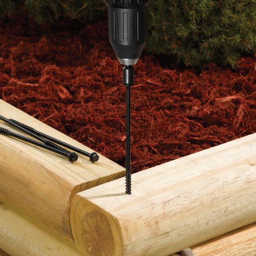 FastenMaster FMTLOK06-50 TimberLOK Heavy-Duty Wood Screw, 6 Inches, 50-Count , Black