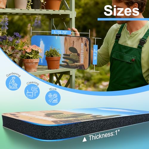 MELOTOUGH Bucket Caddy Organizer Bucket Tool Organizer for Garden Tools Fit 3.5 to 5 Gallon Bucket, Garden Kneeling Pad, 1" Thick Soft NBR Foam Kneeling Pads for Gardening, Cleaning, Work