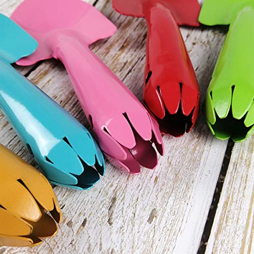 Mini Colorful Trowel Metal Garden Hand Shovels, 15 pcs Garden Tools for Kids Teens Adults Soil Planting Sand Box