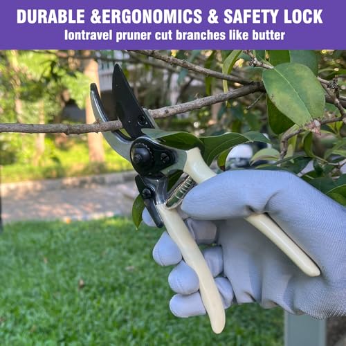 Gardening Tool Set, 10-Piece Heavy-Duty Aluminum Garden Tools with Non-Slip Handles and Large Tool Bag with Storage Pockets, Durable Hand Gardening Tools - Perfect Gardening Gift for Men and Wome