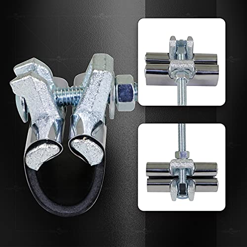 Highcraft Pipe Repair Clamp 1'', IPS Single Bolt, 3” Long, Stainless Steel (5 Pack) 1 in. x 3 in. Long