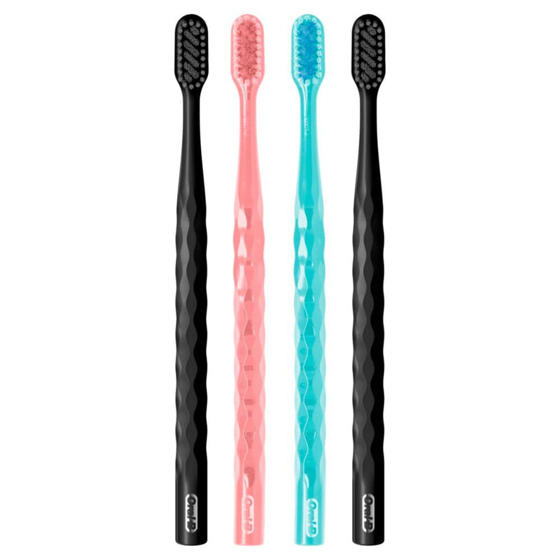 Oral-B 3D White Brilliance toothbrushes,Toothbrush Extra Soft,Tough on Plaque,Gentle on Gums,whitening Tooth Brush,(Pack of 8) 1 Count (Pack of 8)