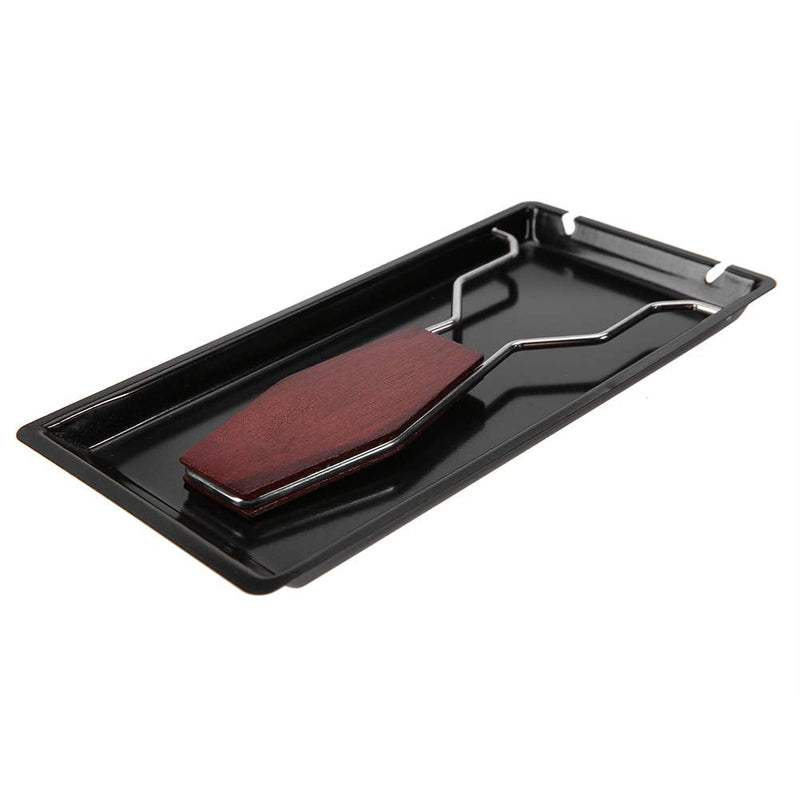 Non-Stick Cheese Melter, Portable Cheese Rotaster Raclette Machine with Spatula and Foldable Handle, Black