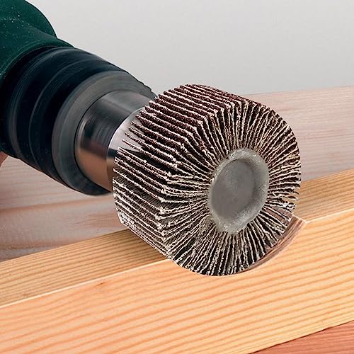 Fousenuk Pack of 20 Flap Grinders with Shank, 10 Different Diameters | Flap grinder, polishing disc for drill and rotating tool, straight grinder for rust removal, polished