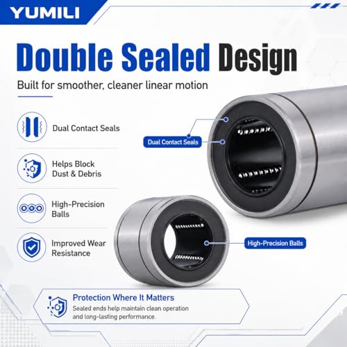 2pcs Linear Motion Bearing Ball 30mm ID 45mm OD 64mm Long for LM30UU CNC Machine