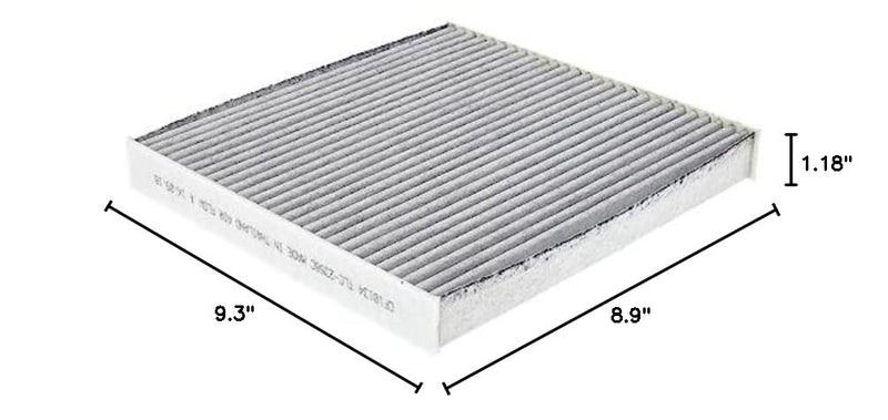 FRAM Fresh Breeze Cabin Air Filter Replacement for Car Passenger Compartment w/ Arm and Hammer Baking Soda, Easy Install, CF10134 for Honda Vehicles, white