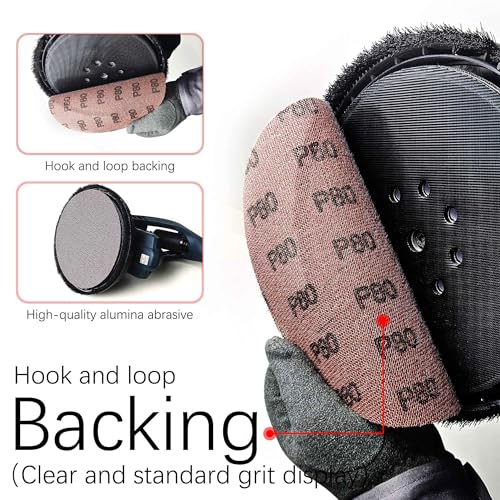 9 Inch Sanding Disc Drywall Sandpaper, Dust Free Sanding Drywall Sander Pads, 15 Pack 220 Grit