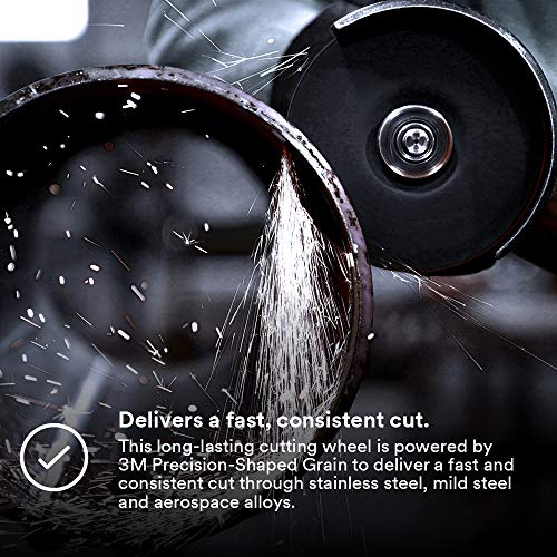 3M Silver Cut-Off Wheel, 87463, 36+, T1, 4 in x 0.05 in x 3/8 in 4 in x .050 in x 3/8 in