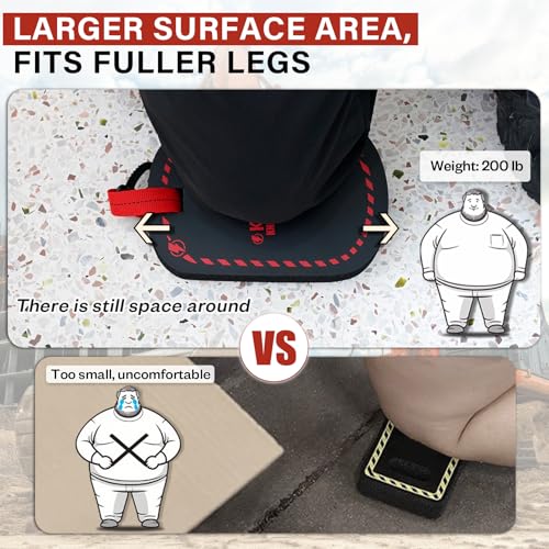 KUNN Construction Tool Holder Small Electrician's Tool Pouch for Tool Belt + Small Kneeling Pad 9"X6.5"X1" Mini Foam Kneeing Pad with 360°Hook Heavy-Duty NBR Foam