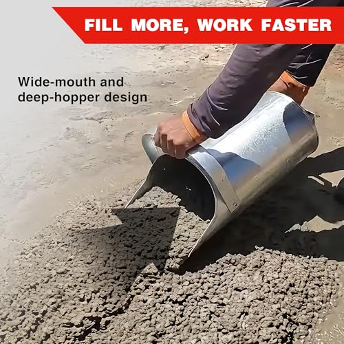 Sandbag Filler with Handle, Iron Sand Funnel Scoop Manual