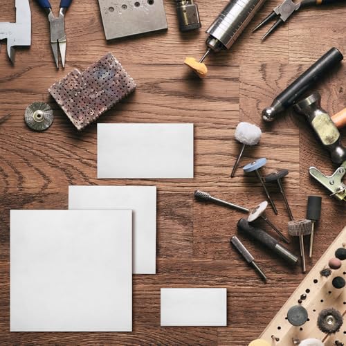 uxcell 3Pcs GR2 Titanium Plate Sheet, 200x200x2mm Titanium Alloy Metal Sheet for Industrial Machinery Metalworking (8"x8"x0.08") 8"x8"x0.08" 3