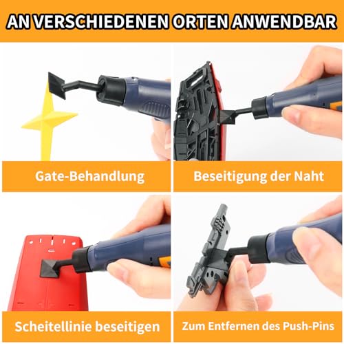 Cordless Pen Sander Variable Speed Multipurpose Power Tool for Grinding, Polishing, Finishing, DIY Crafts (Blue) Blue