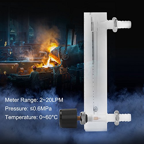 Oxygen Air Flow Meter | 2-20LPM Flow Meter with Control Valve LZQ-7 Air Flowmeter for Oxygen/Air/Gas Professional Gas Flow Meter Tester Flowmeter for Measuring Controlling Gas Flow