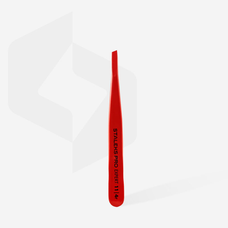 STALEKS PRO Expert 11/4 Precision Stainless Steel Tweezers for Thin or Sparse Eyebrows