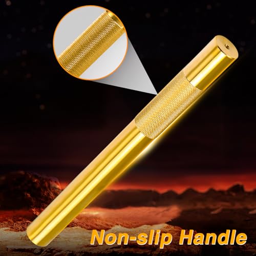 EVRBUL 3PCS Brass Pin Punches, Brass Punch Set, Non-Sparking Brass Drift Punch Tool, 3/8″ 1/2″ 3/4″ Brass Punch Hand Tool, Drift Pin Set for Vehicles and Home Use