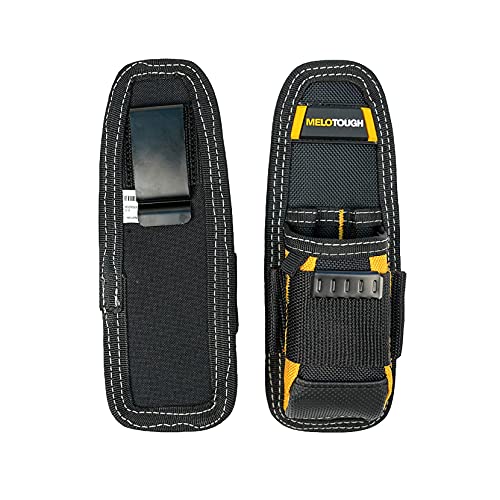 MELOTOUGH Min Construction Tool Pouch, Small Electrical Tool Holster/Utility Pocket Pouch + Pocket Tool Pouch Tool Belt Pouches with Belt Clip Utility Mini Tool Organizer Pouch for Electrician,Carpent