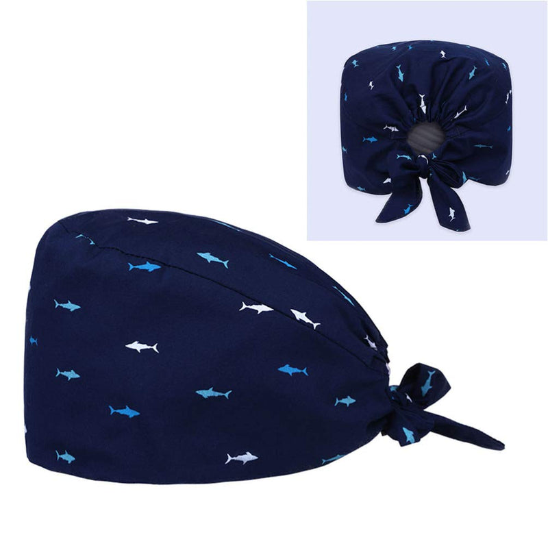 TENDYCOCO Unisex 100% Cotton Whale Print Work Hat for Men and Women