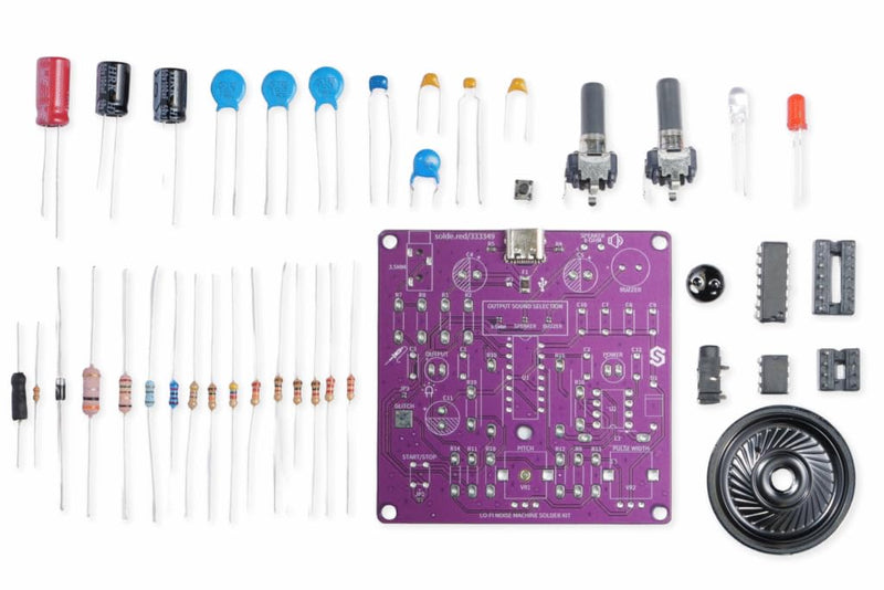 Soldered Lo-Fi Noise Machine Solder Kit, Made in EU, 333349