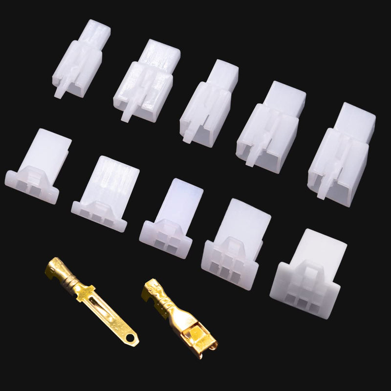 432 PCS Auto Electrical Wire Connectors Kit,2.8mm 2 3 4 6 9 Pin Wire Connector Housing Terminal Male Female Plug Pin Header Crimp Wire Terminals Connector Assortment Kit