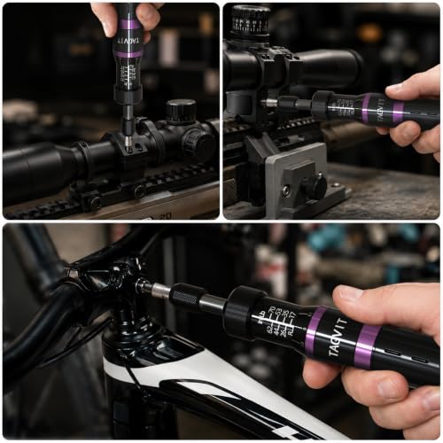 1/4" Torque Screwdriver Set, 8-70in-lb Torque Screwdriver Kit
