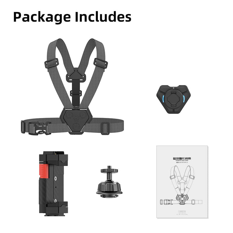Mobile Phone Chest Strap Harness Mount，Adjustable Phone Chest Harness Holder for VLOG/POV | Balance Stability and Comfort Performance
