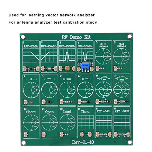 Ausla Frequency Test Board HF Demo Kit, for Learning Vector Network Analyzer, Antenna Analyzer Test Calibration Learning, Default