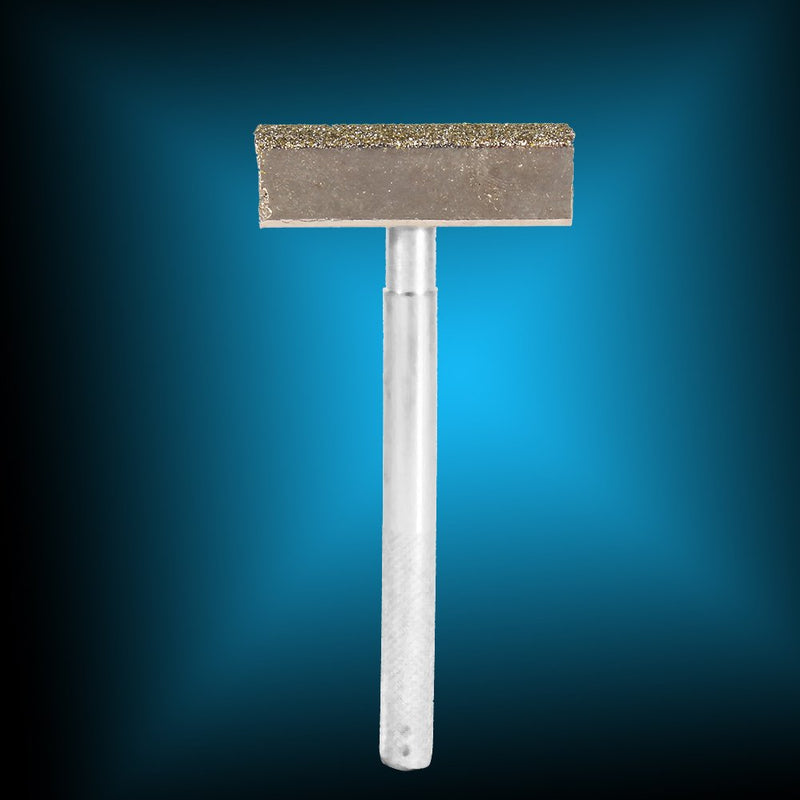 Aramox Sharpening Stone Dresser T-shaped Grinding Wheel 85mm Diamond T-shaped Grinding Wheel Disc Stone Straightener Right Tool Dressing Bench Grinding Machine Electroplated