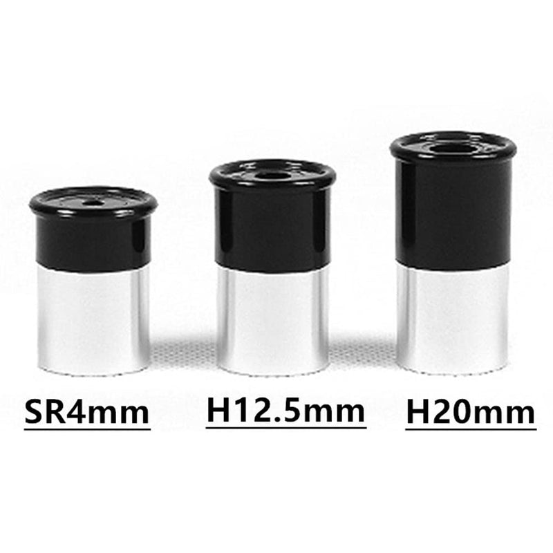 3Pcs/Set Universal 0.965inch/24.5mm Telescope Eyepiece Set H20mm H12.5mm SR4mm for Astronomy Photography Accessory Kits
