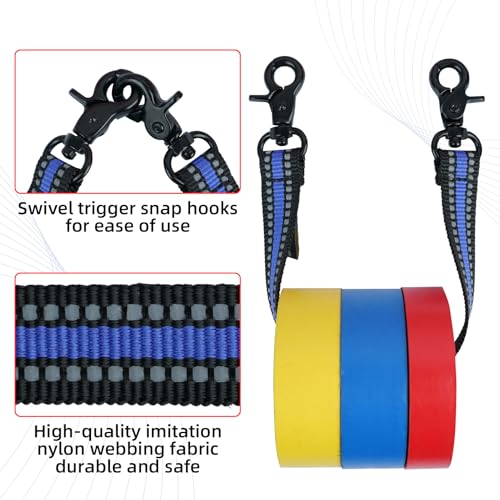 MELOTOUGH Nail and Screw Organizer Bag with Belt Clip, Electrical Tape Holder with Trigger Snap Hook