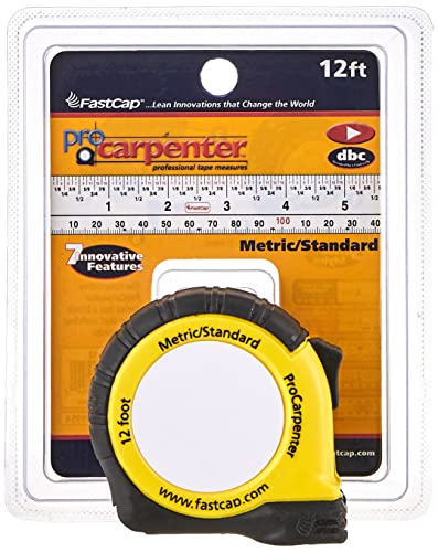 FastCap ProCarpenter Metric Measuring Tapes Bundle - 16 Foot & 12 Foot - Ideal for Professionals