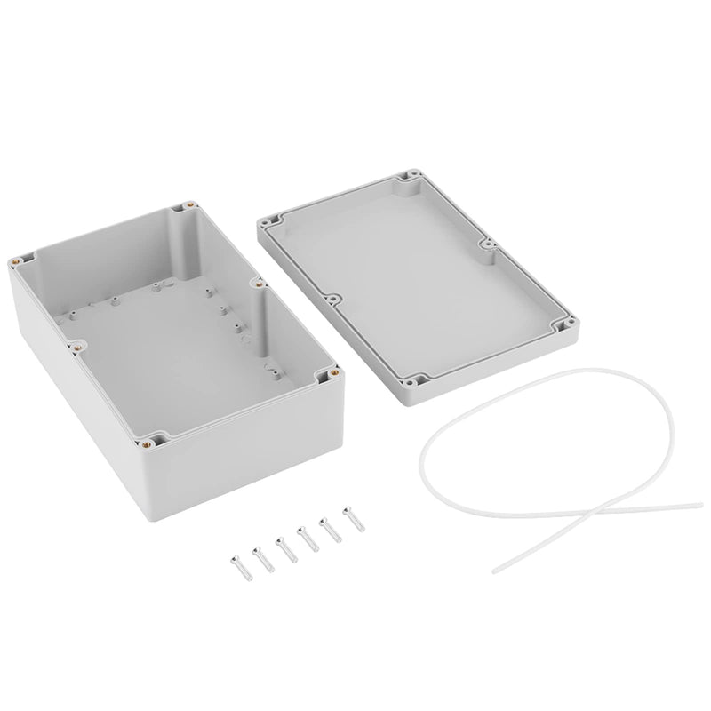 Waterproof Junction Box, Gray Plastic Enclosure Project Case DIY Wiring Junction Box 230*150*85mm