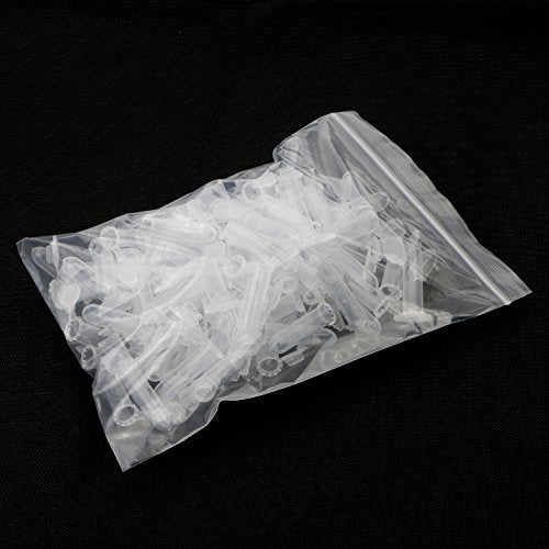 Plastic Vials 2ml 100 Pcs Laboratory Sample Vials | Sample Storage Container Snap Lock Tapered Base Lab