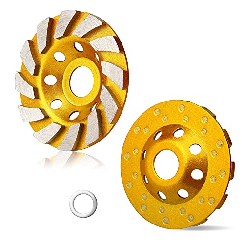 4.7 Inch Concrete Turbo Diamond Grinding Cup Wheel 12 Segs Heavy Duty Angle Grinder Wheels for Angle Grinder 4.7 Inch