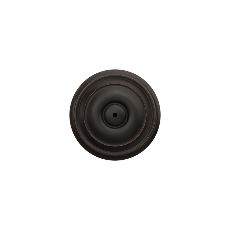 Schlage F40 GEO 716 Georgian Door Knob, Bed & Bath Privacy Lock, Aged Bronze Standard