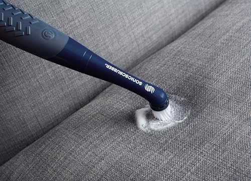 NEW Rechargeable SonicScrubber - Rechargeable Electric Scrubbing Brush - Cordless Cleaning Tool - 3hr Battery - Homes, Kitchens, Bathrooms, Footwear & More - USB Charging Cable + 4 Brush Heads Rechargeable System