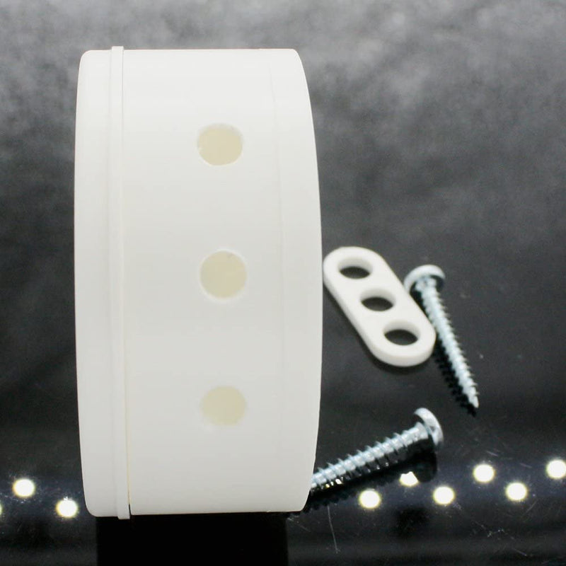 Distribution box white incl. 3-pin terminal block and accessories ø 70x32mm surface-mounted box connection box canopy ceiling box