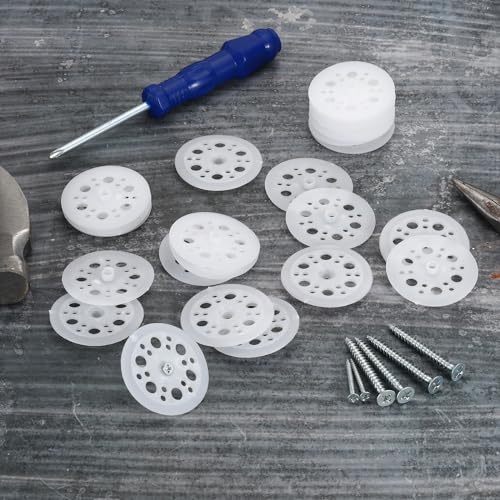PATIKIL 45mm Plastic Washers, 800pcs Plastic Insulation Washers 800