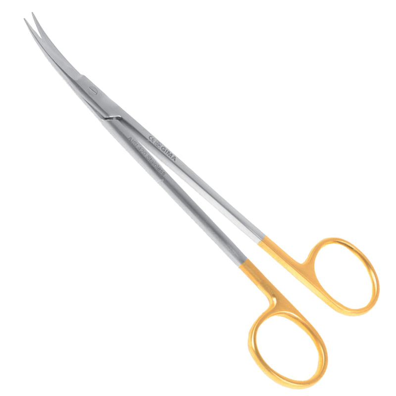 Gima - Kelly scissors, curved, with pointed ends, 16 cm, with very strong tips that ensure surgeons high precision, 38521 CURVE