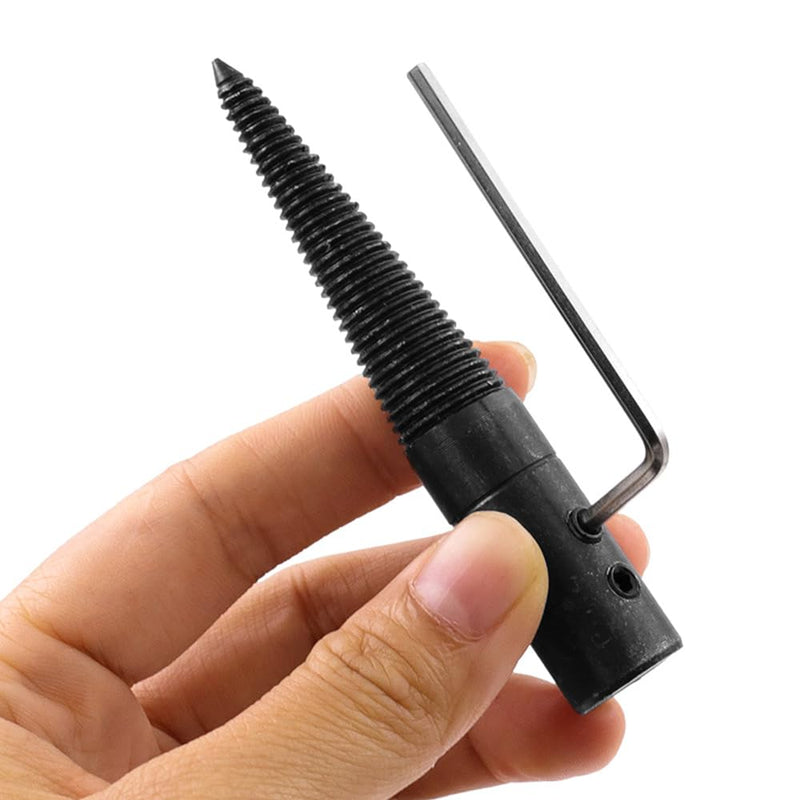 Threaded Conical Spindle Adapter for Double Grinding Machine Polishing Wheel Right Left with Wrench 8mm Pickup Hole
