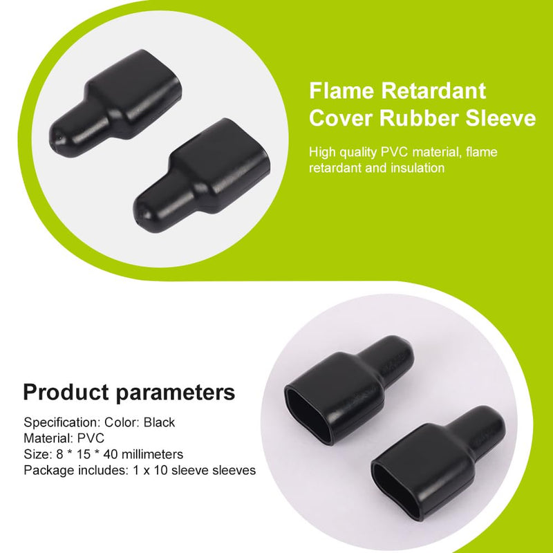 Rubber Covers Flame Retardant Rubber Boots 2-Position Power Connector Rubber Sleeves for Anderson Powerpole Connector Housing PP15-PP45(20PCs) 20PCs